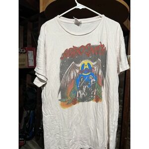 Vintage 1984 Aerosmith Back in the Saddle Tour 84-85 T Shirt Single Stitch